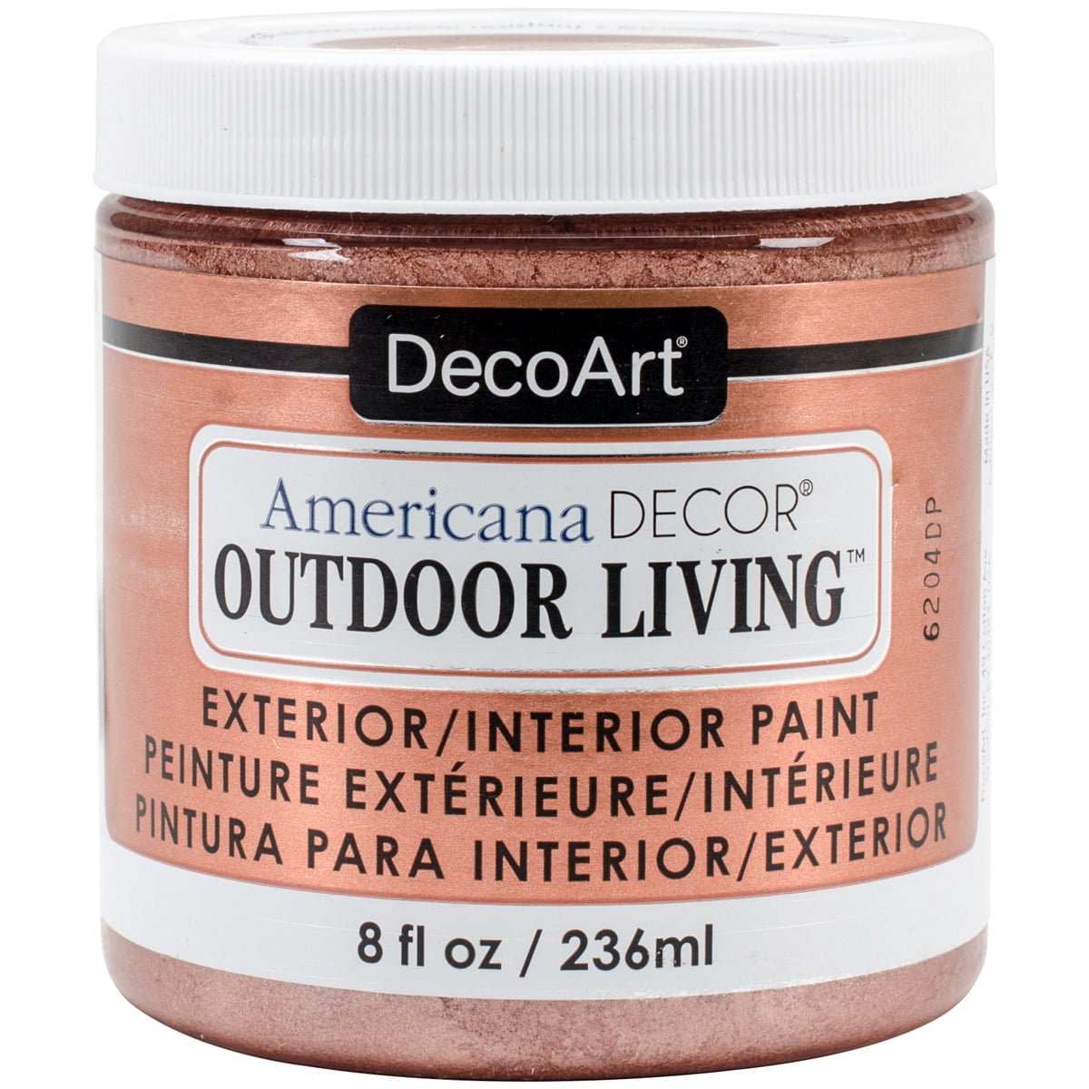 Deco Art Americana Outdoor Living - 8oz Farbflasche Mit Feiner Spitze Für Coole Heim-Deko-Projekte