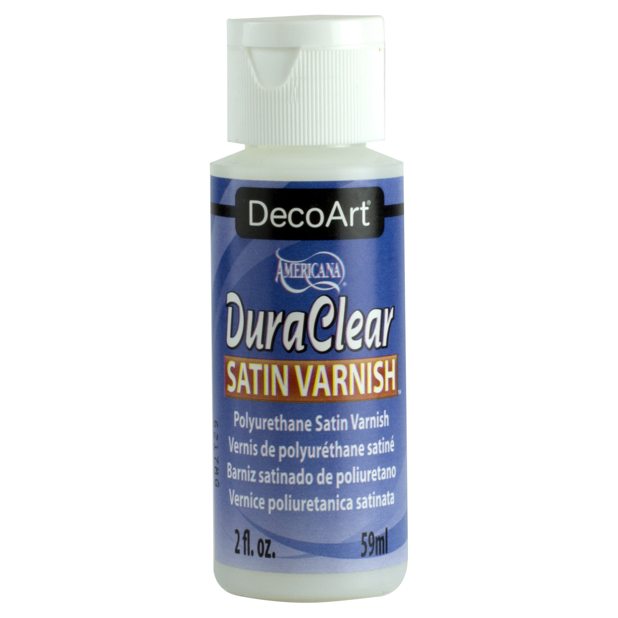 Deco Art Americana Décor Satin Enamels Bottle Paint, Acrylic, Pure White, 7 X 7 X 8 Cm, 236 Ml