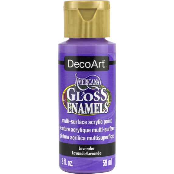 DecoArt Americana Gloss Enamel Acrylic Paint, 2 oz., Lavender