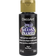 DecoArt Americana Gloss Enamels Acrylic Paint, 2 oz., Black