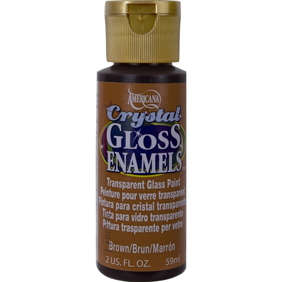 DecoArt Americana Gloss Enamels Crystal Gloss Acrylic Paint, 2 oz., Brown