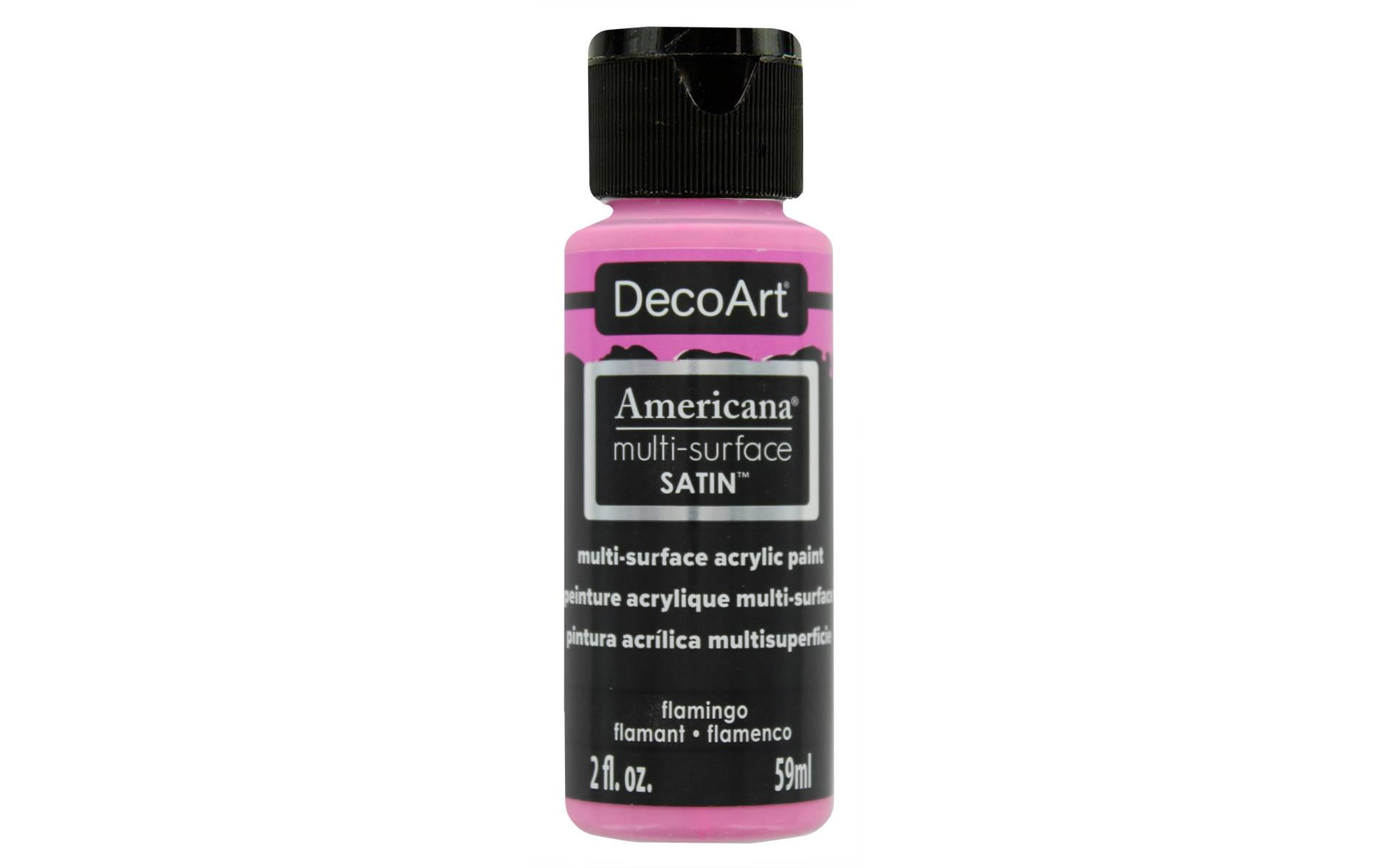 DecoArt Americana MultiSurface Acrylic Color, 2 oz., Flamingo