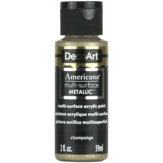 Americana Decor 8 oz. Metallic 24K Gold Paint ADMTL04-98 - The