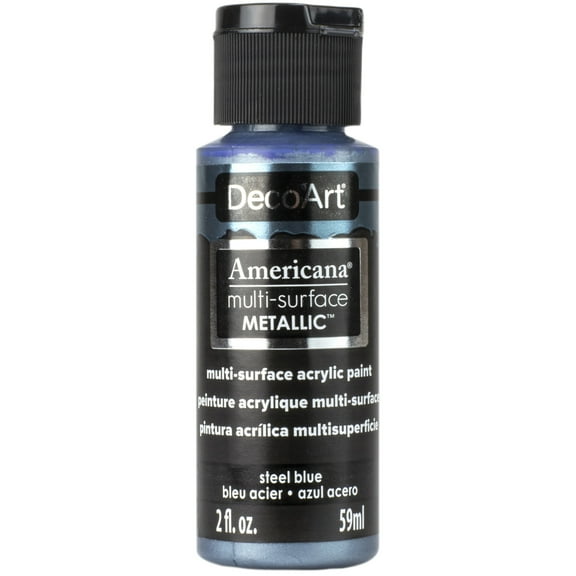 Decoart Americana Multi Surf Acr 2oz Mtlc SteelBl