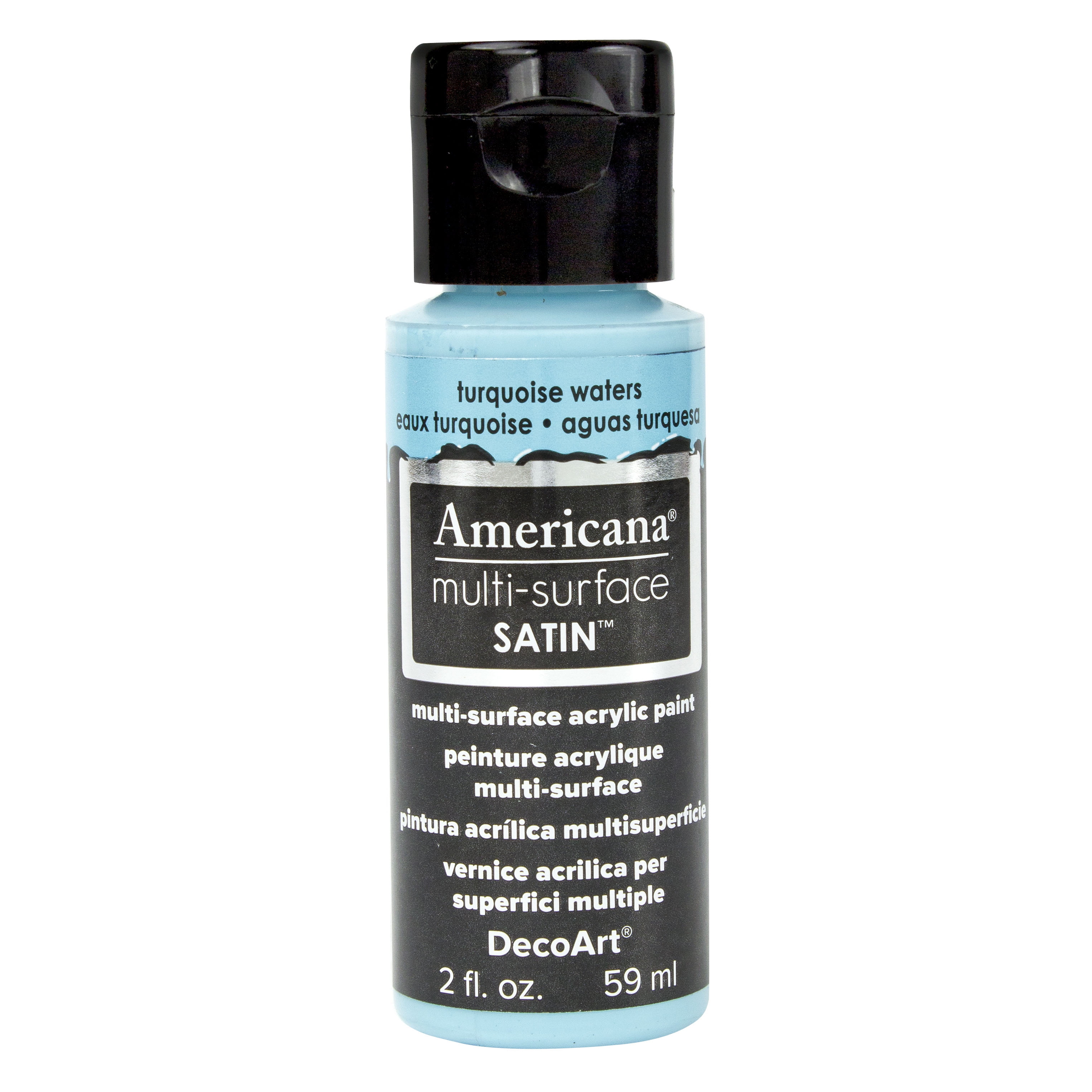 DecoArt Americana MultiSurface Acrylic Color, 2 oz., Turquoise Waters