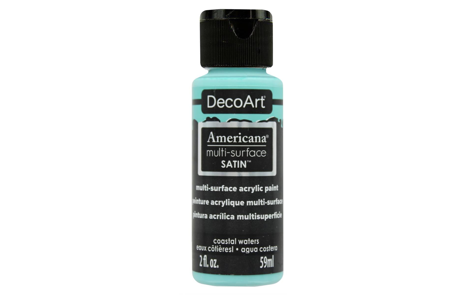 DecoArt Americana Acrylic Paint - 2 fl oz- Light Mocha, Sea Glass, Oyster  Beige.