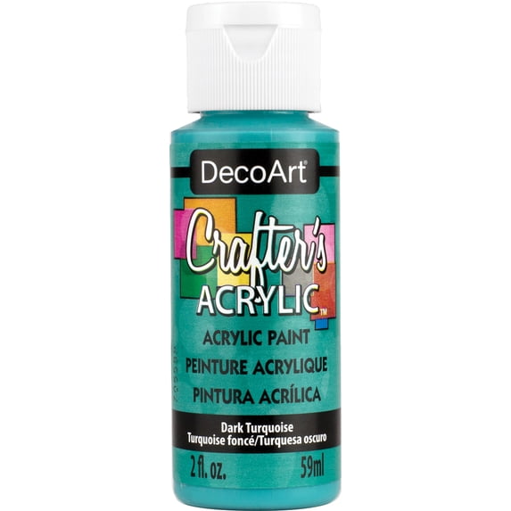 DecoArt Crafter's Acrylic All-Purpose Paint 2oz-Dark Turquoise