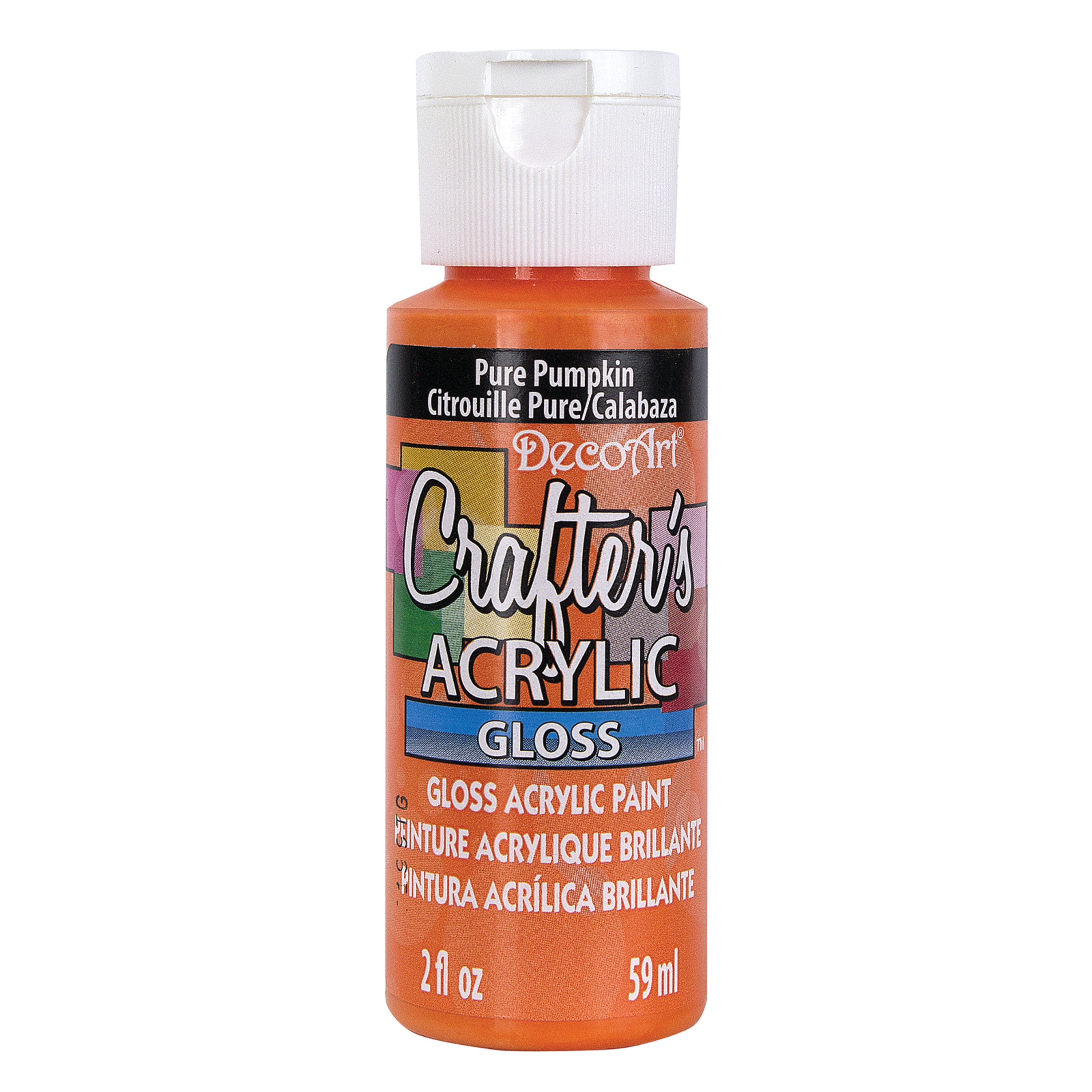 Crafter's Acrylic All Purpose Paint 2oz Pure Pumpkin.