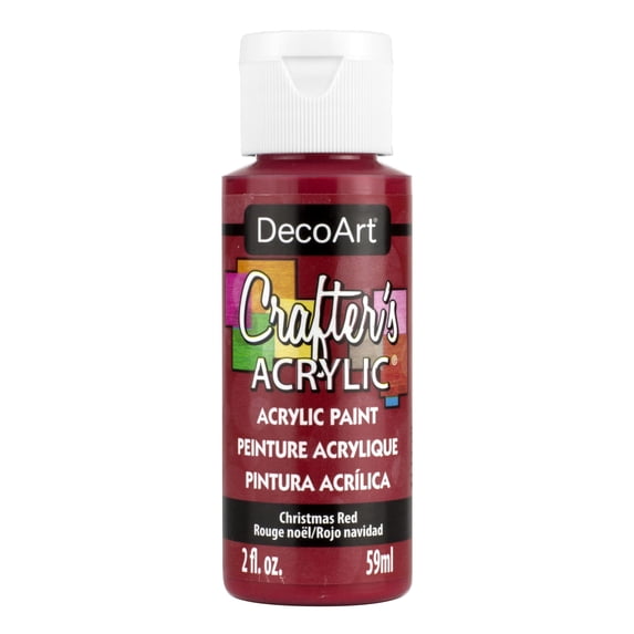 DecoArt Crafter's Acrylic Paint, 2 oz., Christmas Red