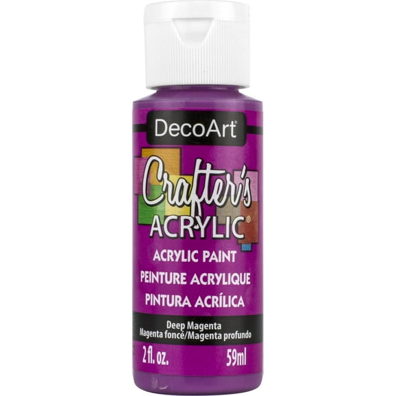 DecoArt Crafter's Acrylic Paint, 2 oz., Deep Magenta