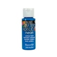 thumbnail image 1 of DecoArt Crafter's Acrylic Paint, 2 oz., Neon Blue, 1 of 2
