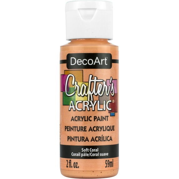 DecoArt Crafter's Acrylic Paint, 2 oz., Soft Coral