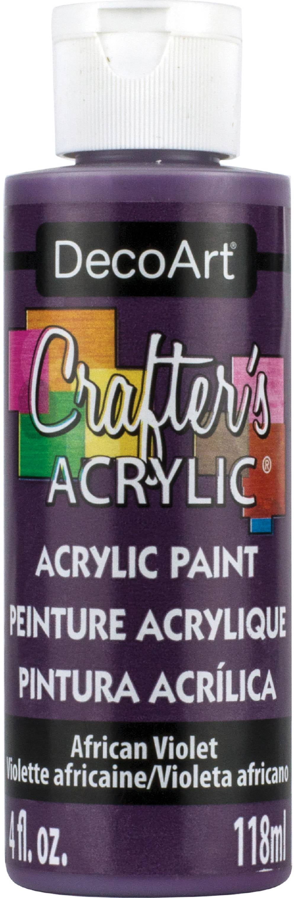 DecoArt Crafter's Acrylic Paint 4ozAfrican Violet Purple