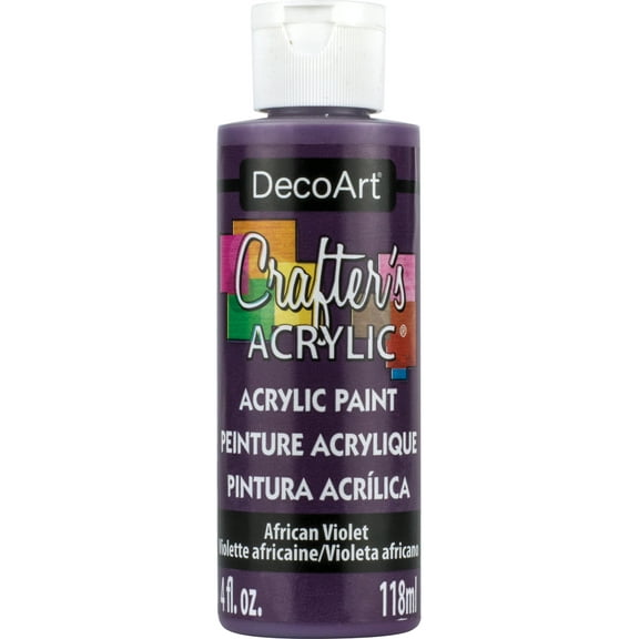 DecoArt Crafter's Acrylic Paint 4oz-African Violet - Purple