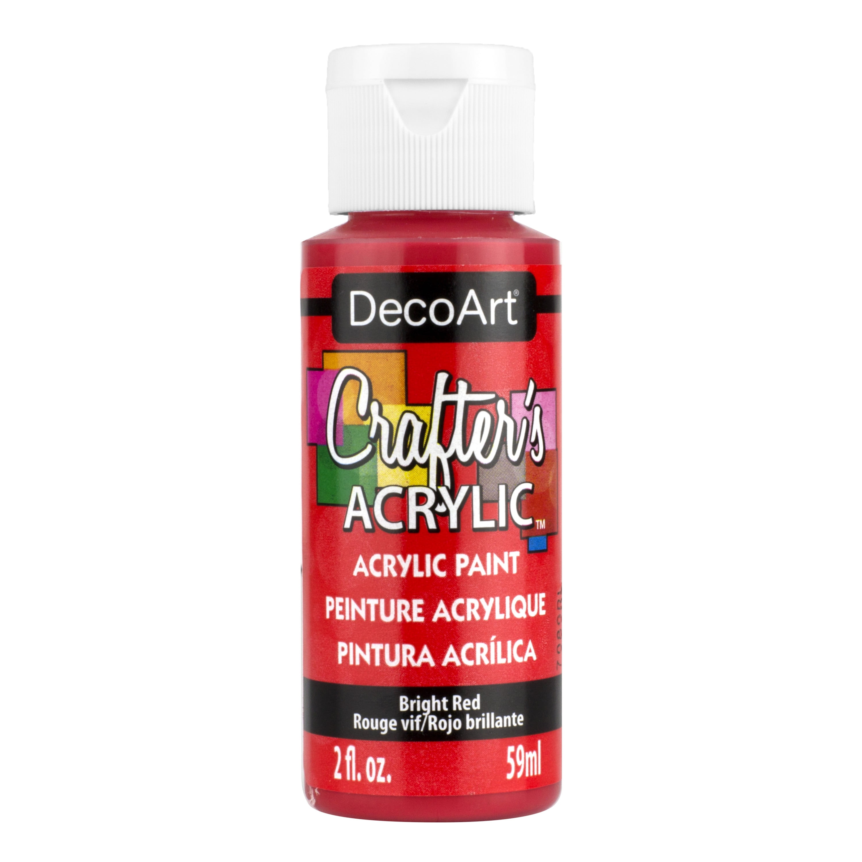 Decoart Crafter's Acrylic Paint 2oz - Bright Red