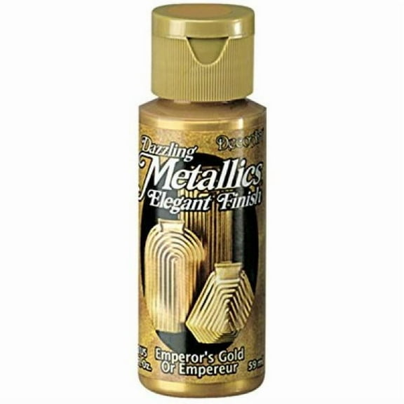 DecoArt Dazzling Metallics 2-Ounce Emperor's Gold Acrylic Paint