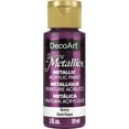 thumbnail image 1 of DecoArt Dazzling Metallics Acrylic Color, 2 oz., Berry, 1 of 9
