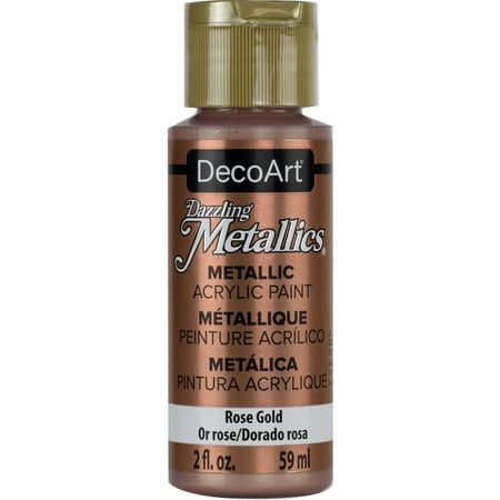DecoArt Dazzling Metallics Acrylic Color, 2 oz., Rose Gold