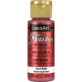thumbnail image 1 of DecoArt Dazzling Metallics Acrylic Color, 2 oz., Royal Ruby, 1 of 9