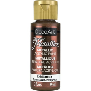 DecoArt Dazzling Metallics Acrylic Paint 2oz-Rich Espresso