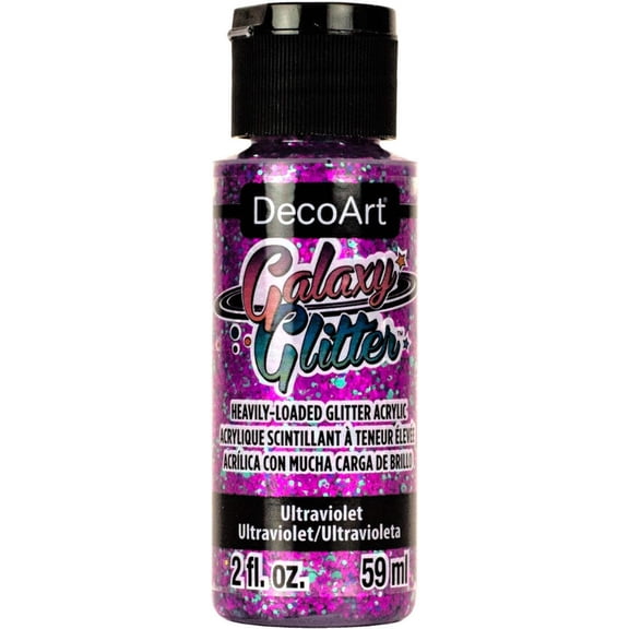 DecoArt Galaxy Glitter Acrylic Paint 2oz-Ultraviolet