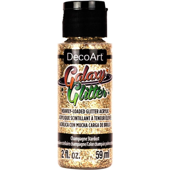 DecoArt Galaxy Glitter Paint - Champagne Stardust, 2 oz