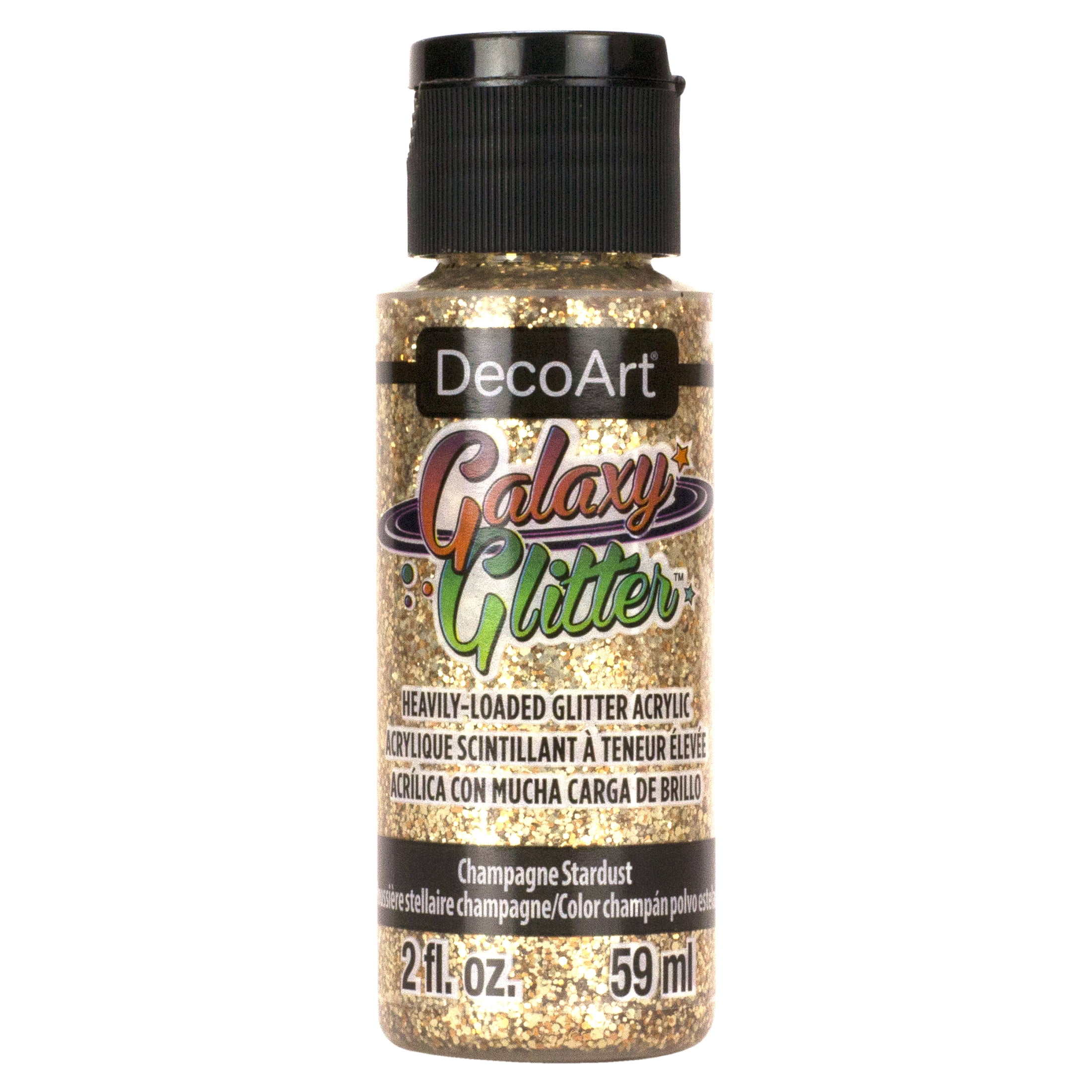 FolkArt 5876E Glitterific Acrylic Craft Paint, Glitter Finish, Silver, 2 fl  oz 