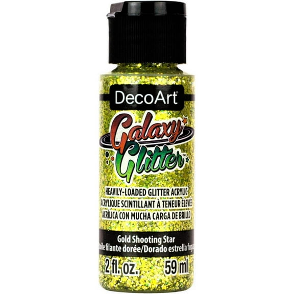 DecoArt Galaxy Glitter Paint 2 oz – Intense Sparkle Finish for Crafts & Art