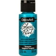 thumbnail image 1 of DecoArt Glass Paint 2oz-Turquoise, 1 of 11
