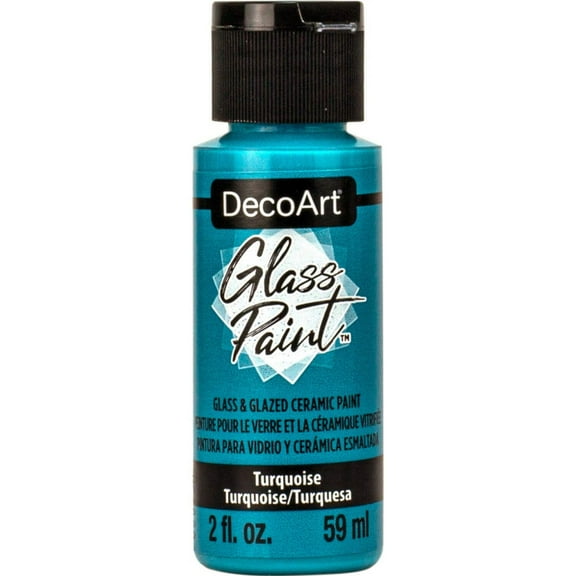 DecoArt Glass Paint 2oz-Turquoise