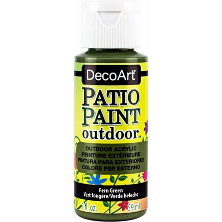 DecoArt Patio Paint Outdoor Acrylic, Pinecone Brown – Weather-Resistant Craft Paint, 2 oz