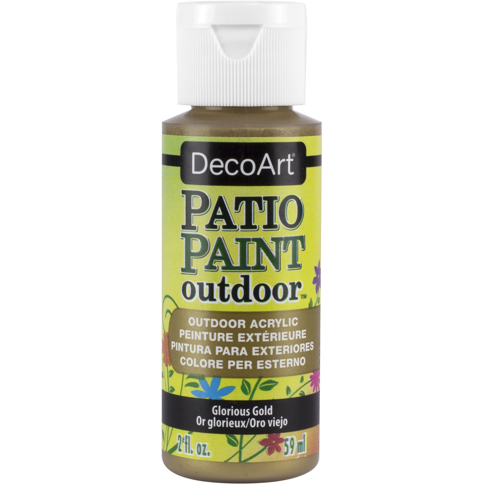 DecoArt Patio Paint, 2 oz., Glorious Gold