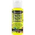 thumbnail image 1 of DecoArt Patio Paint Outdoor Acrylic, Neon Yellow – Weather-Resistant Neon Paint, 2 oz, 1 of 2