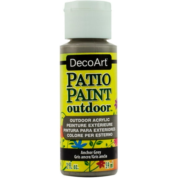 DecoArt Patio Paint 2oz-Anchor Grey -Medium Grey