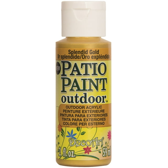 DecoArt Patio Paint 2oz-Splendid Gold