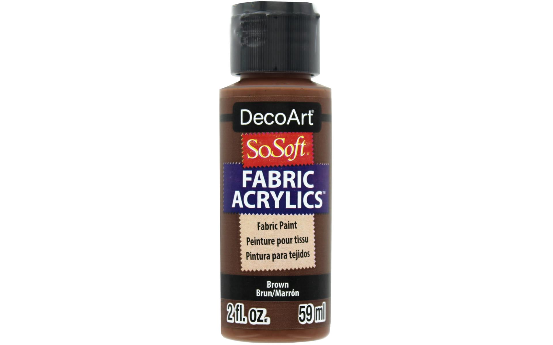DecoArt SoSoft Fabric Acrylic Paint 2ozBrown