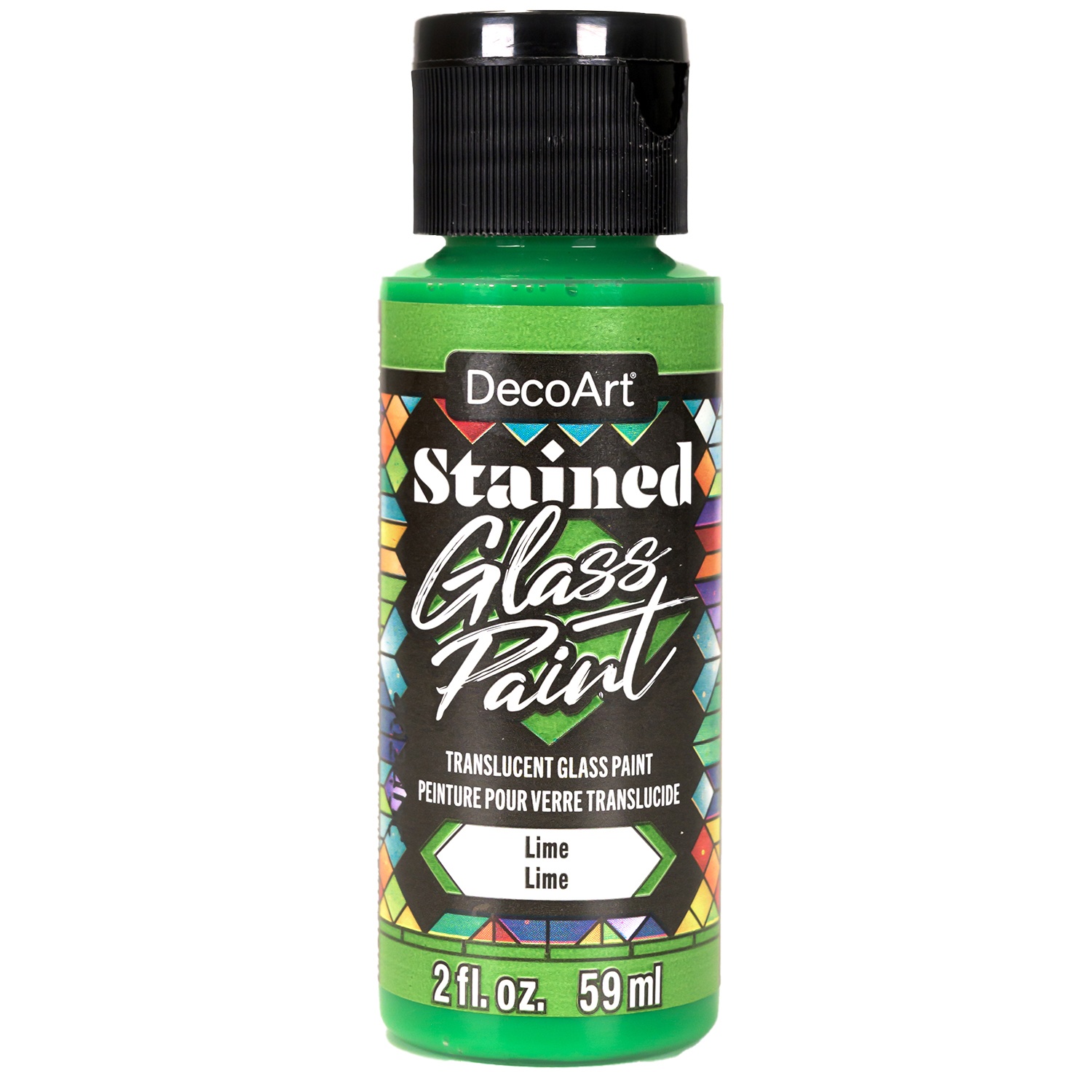 DecoArt Stained Glass Paint 2oz-Lime