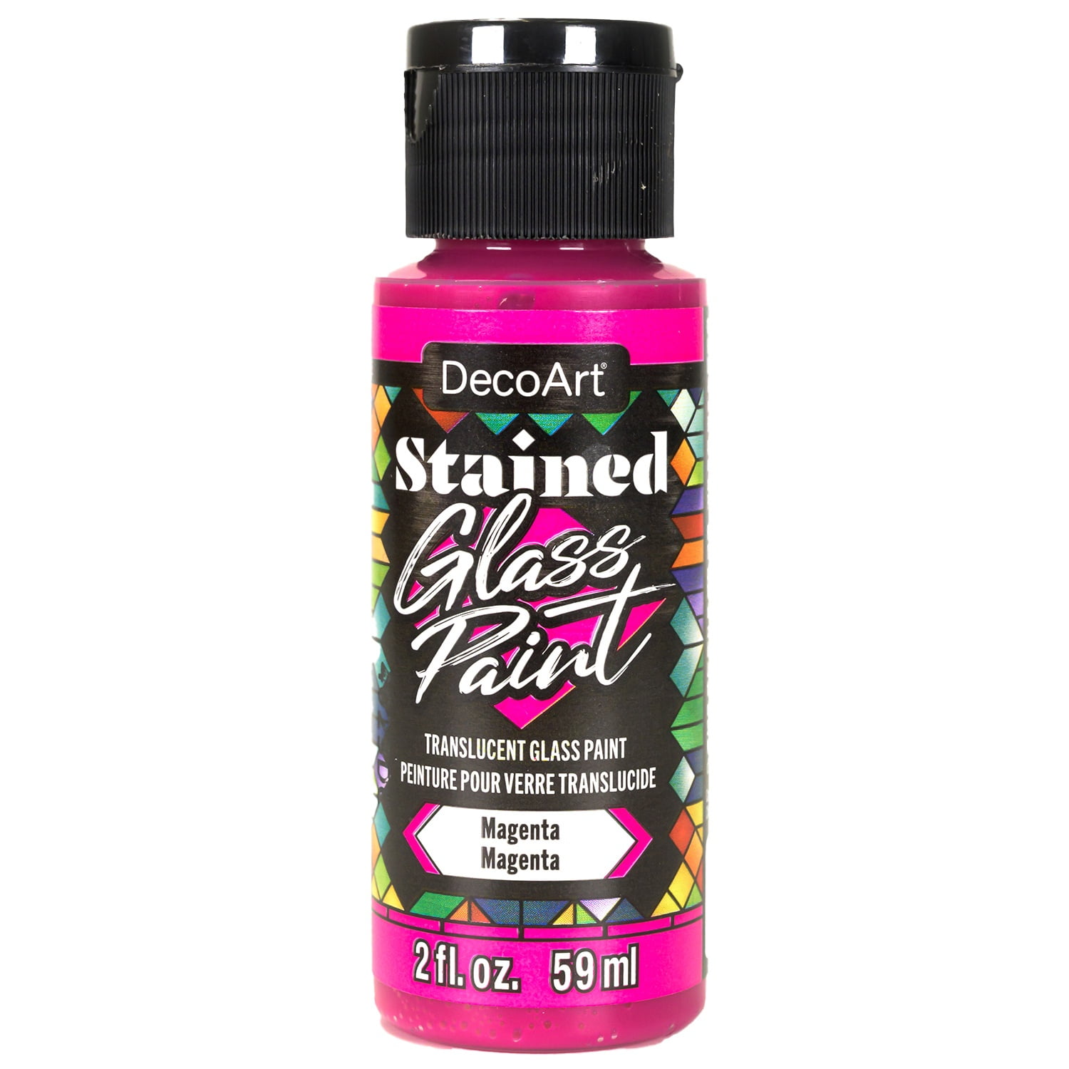 DecoArt Stained Glass Paint 2oz-Magenta