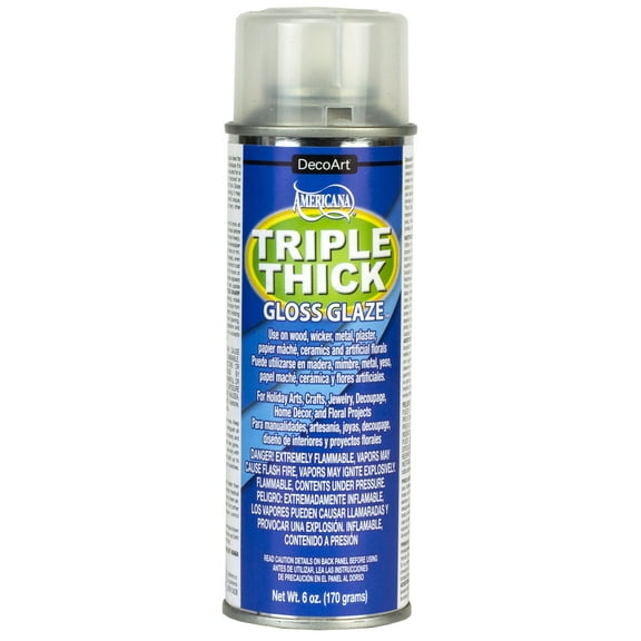 DecoArt TG01-21 Triple Thick Gloss Glaze Spray, 6-Ounce