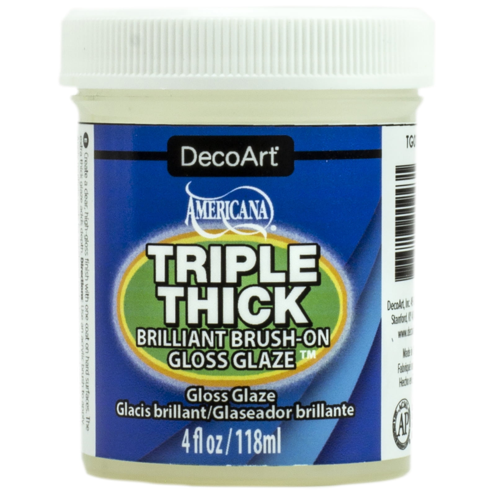DecoArt Triple Thick 4 oz Gloss Glaze Art Paint