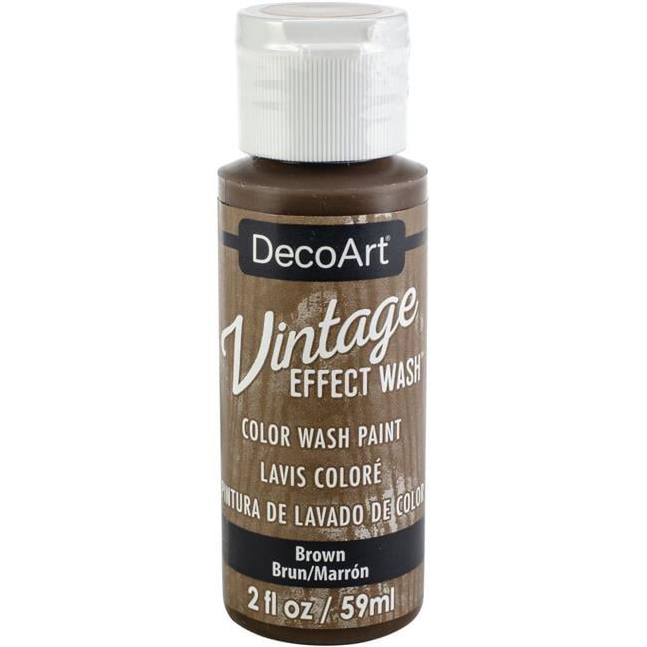 DecoArt Vintage Effect Wash Paint 2ozBrown
