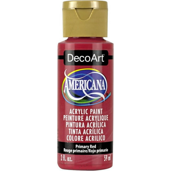 DecoArt Americana Acrylic Paint, 2 oz, Red Color Family, Matte Finish