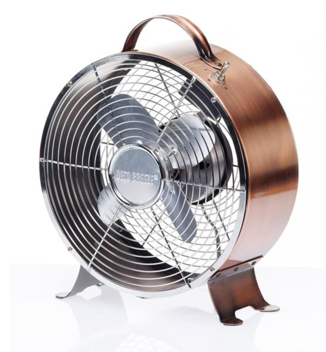 DecoBreeze Retro Metal Fan - Copper - Walmart.com