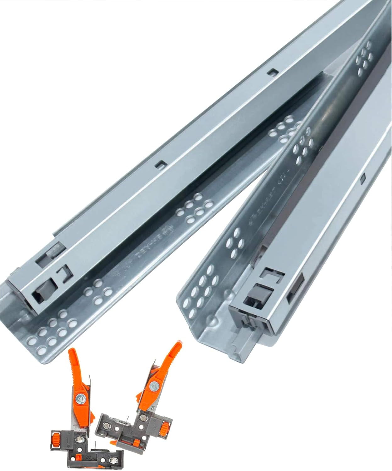 DecoBasics 18” Undermount Drawer Slides (5 Pair) Full Extension, Soft ...