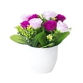 thumbnail image 1 of DecoBloom Rose Potted Home Floral Arrangement for Indoor Table Centerpiece, 1 of 3