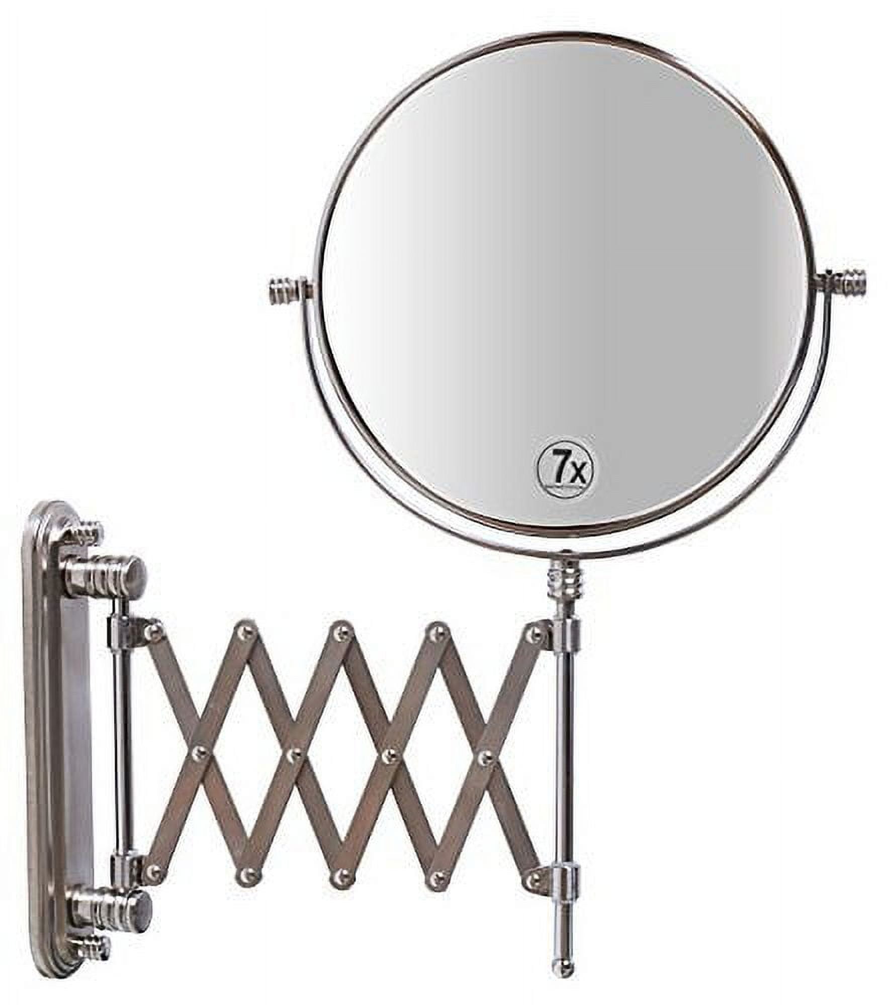 DecoBros 8Inch TwoSided Extension Wall Mount Mirror with 7x