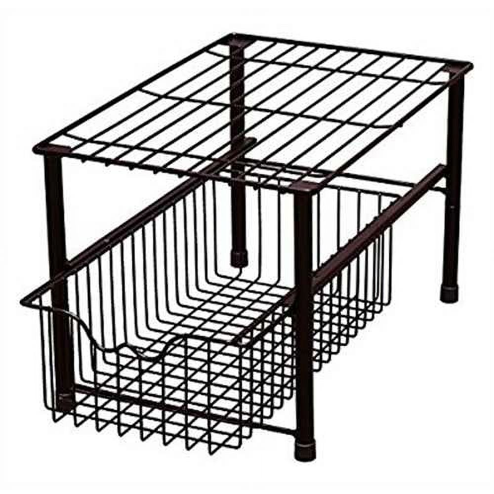 DecoBros Supreme Stackable Can Rack Organizer, Black