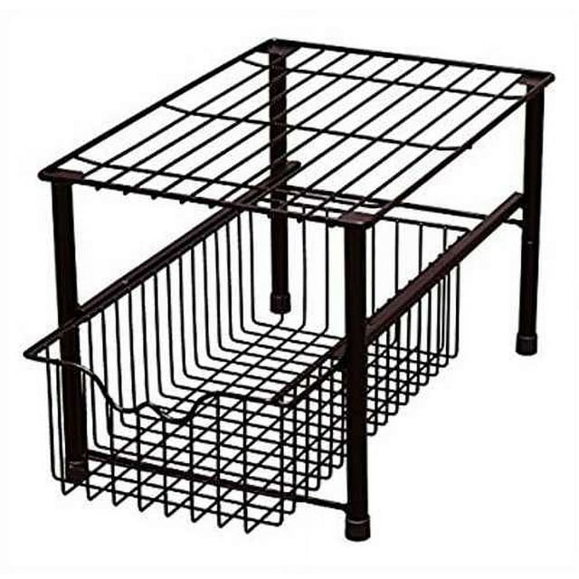 DecoBros Stackable Under Sink Sliding Basket Organizer Drawer