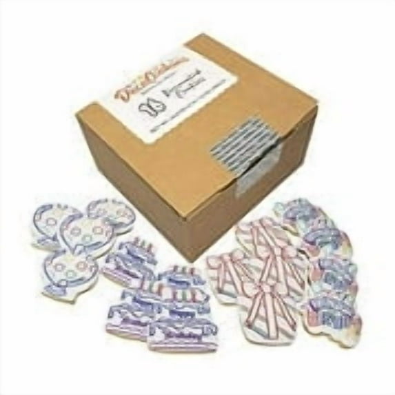 DecoCookies - CELEBRATION Paint Your Own Cookie Kits - Vanilla - individually wrapped - 16 cookies