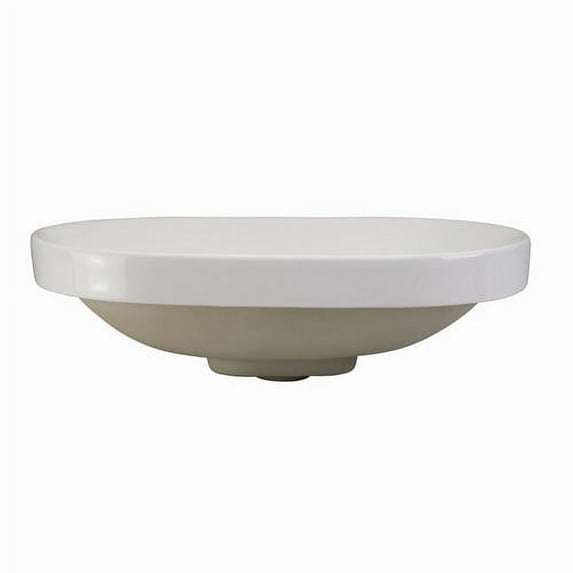 DecoLav Primrose Classically Redefined Ceramic Oval Vessel Bathroom Sink